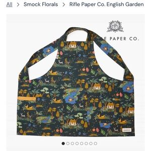 Hedley & Bennett adult smock apron Rifle Paper Co. English Garden